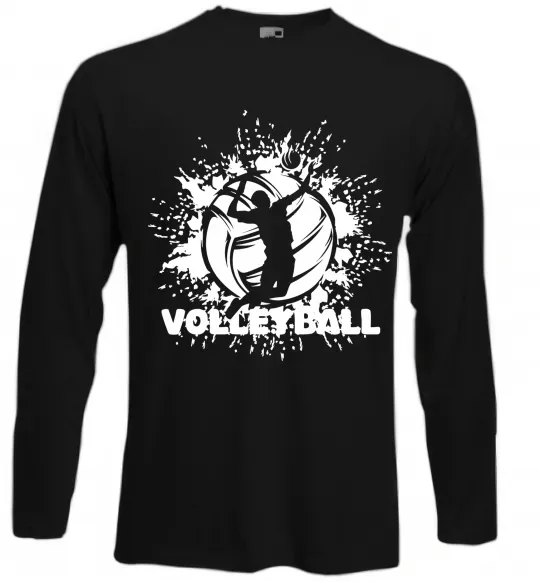 Лонгслив Волейбор малюнок Черный фото