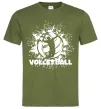 Чоловіча футболка Волейбор малюнок Оливковий фото