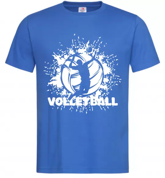 Чоловіча футболка Волейбор малюнок Яскраво-синій фото