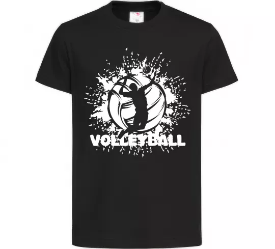 Дитяча футболка Волейбор малюнок Чорний фото