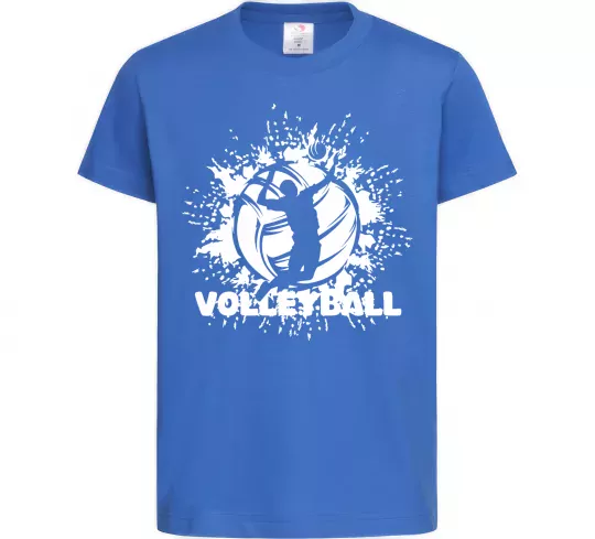 Дитяча футболка Волейбор малюнок Яскраво-синій фото