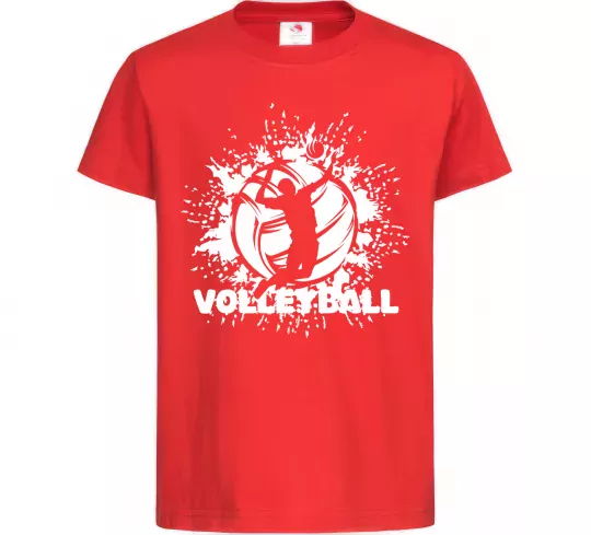 Дитяча футболка Волейбор малюнок Червоний фото