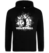 Жіноча толстовка (худі) Волейбор малюнок Чорний фото