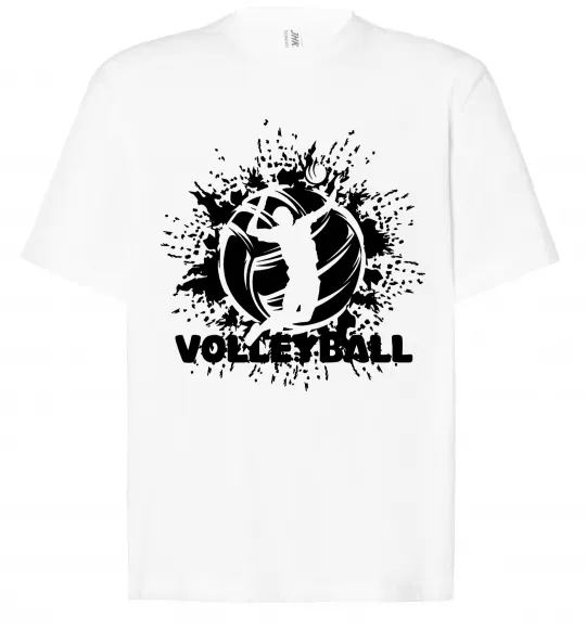 Футболка Оверсайз Волейбор малюнок Белый фото