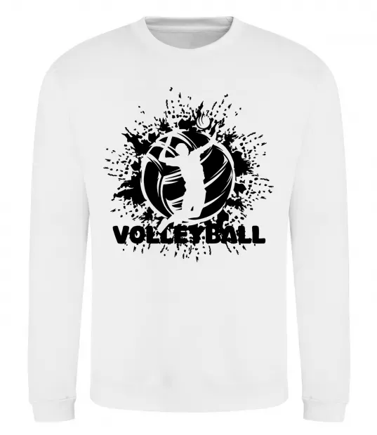 Світшот Волейбор малюнок Білий фото