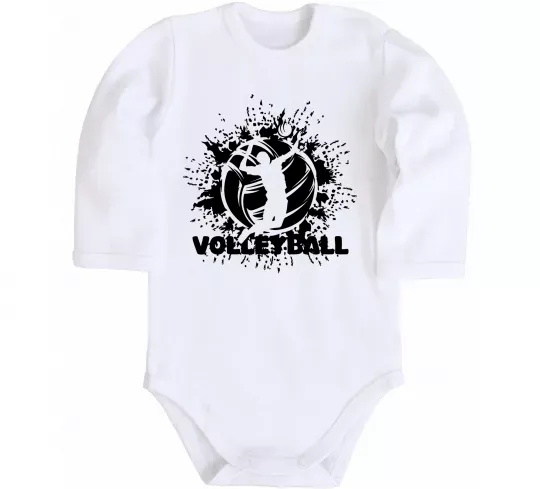 Детский боди Волейбор малюнок Белый фото