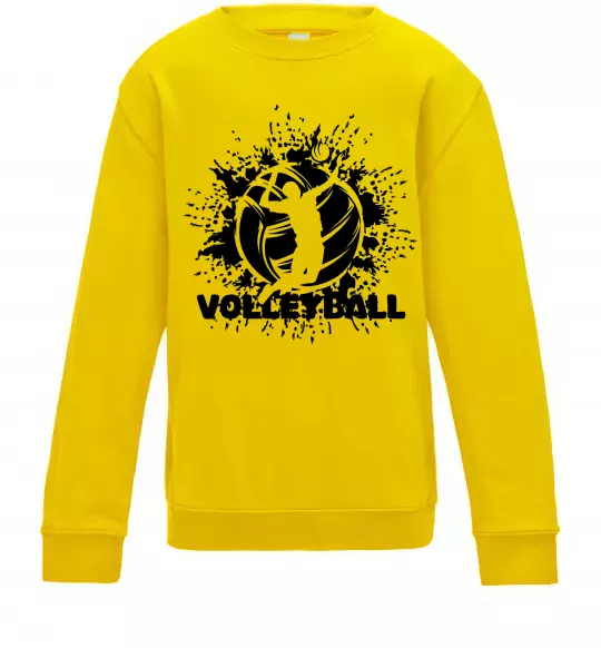 Детский Свитшот Волейбор малюнок Солнечно желтый фото