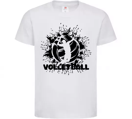 Дитяча футболка Волейбор малюнок Білий фото