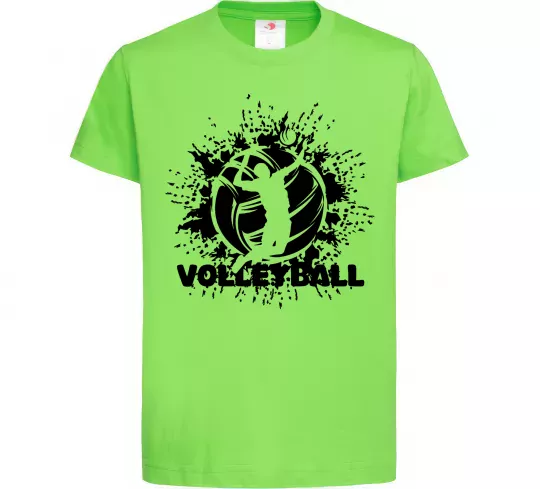 Дитяча футболка Волейбор малюнок Лаймовий фото
