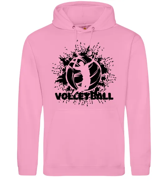 Мужская толстовка (худи) Волейбор малюнок Розовый фото