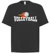 Футболка Оверсайз Volleyball вогняний м'яч Чорний фото
