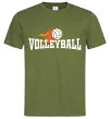 Чоловіча футболка Volleyball вогняний м'яч Оливковий фото