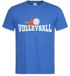 Чоловіча футболка Volleyball вогняний м'яч Яскраво-синій фото