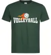 Чоловіча футболка Volleyball вогняний м'яч Темно-зелений фото