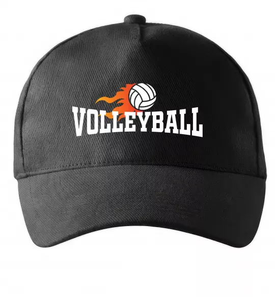 Кепка Volleyball вогняний м'яч Черный фото