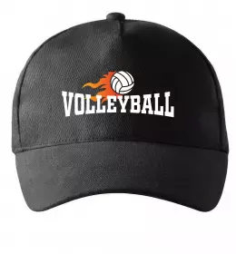 Кепка Volleyball вогняний м'яч Черный фото
