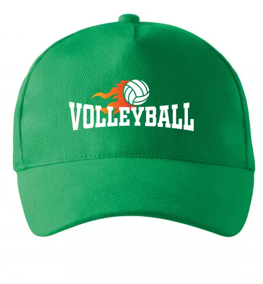 Кепка Volleyball вогняний м'яч Зеленый фото