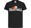 Детская футболка Volleyball вогняний м'яч Черный фото
