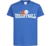 Детская футболка Volleyball вогняний м'яч Ярко-синий фото