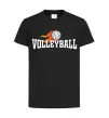 Детская футболка Volleyball вогняний м'яч Черный фото