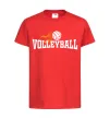 Детская футболка Volleyball вогняний м'яч Красный фото