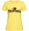 Жіноча футболка Volleyball вогняний м'яч Лимонний фото