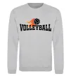 Світшот Volleyball вогняний м'яч Сірий меланж фото
