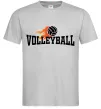 Чоловіча футболка Volleyball вогняний м'яч Сірий фото