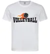 Чоловіча футболка Volleyball вогняний м'яч Білий фото
