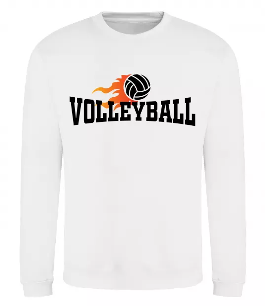 Свитшот Volleyball вогняний м'яч Белый фото