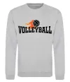 Свитшот Volleyball вогняний м'яч Серый меланж фото