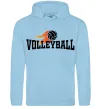 Жіноча толстовка (худі) Volleyball вогняний м'яч Блакитний фото