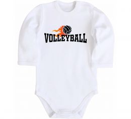 Дитячий бодік Volleyball вогняний м'яч