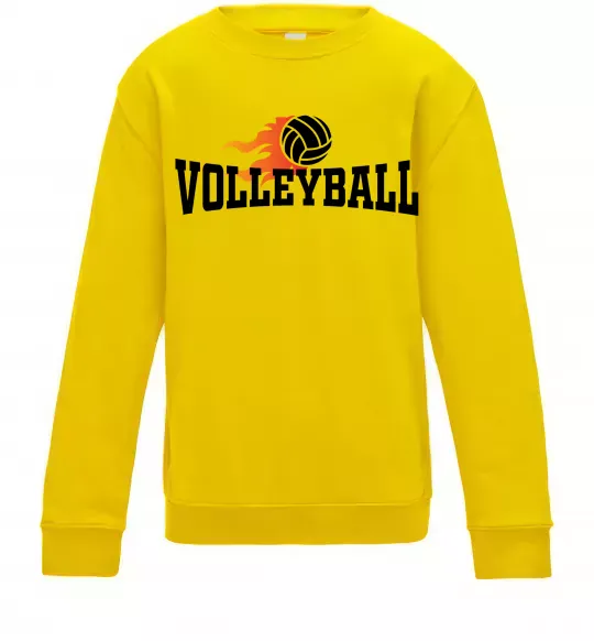 Дитячий світшот Volleyball вогняний м'яч Сонячно жовтий фото