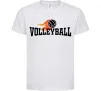 Детская футболка Volleyball вогняний м'яч Белый фото