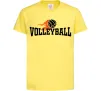 Детская футболка Volleyball вогняний м'яч Лимонный фото
