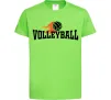 Детская футболка Volleyball вогняний м'яч Лаймовый фото