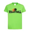 Детская футболка Volleyball вогняний м'яч Лаймовый фото