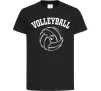 Дитяча футболка Волейбол м'яч з серцем Чорний фото