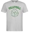 Чоловіча футболка Волейбол м'яч з серцем Сірий фото