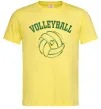 Чоловіча футболка Волейбол м'яч з серцем Лимонний фото