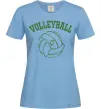 Жіноча футболка Волейбол м'яч з серцем Блакитний фото