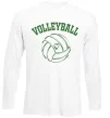 Лонгслив Волейбол м'яч з серцем Белый фото
