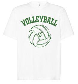 Футболка Оверсайз Волейбол м'яч з серцем