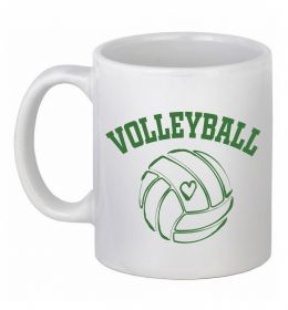 Чашка керамічна Волейбол м'яч з серцем