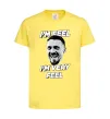Детская футболка I`m very feel Лимонный фото
