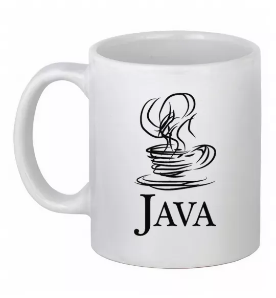 Чашка керамічна Java, колір - білий Білий фото