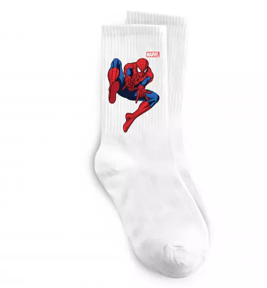 Носки Людина павук Marvel Белый фото