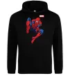 Мужская толстовка (худи) Людина павук Marvel Черный фото