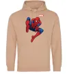 Жіноча толстовка (худі) Людина павук Marvel Пісочний фото